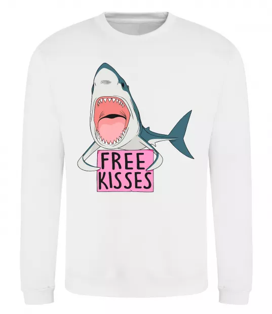 Світшот Free kisses Білий фото