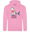 Мужская толстовка (худи) Free kisses Розовый фото