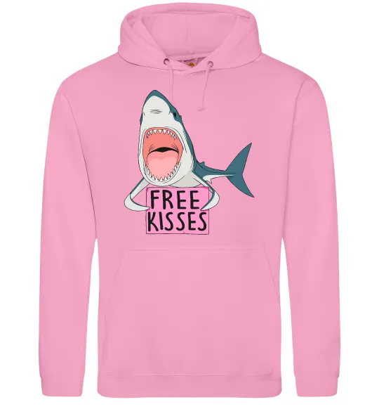 Женская толстовка (худи) Free kisses Розовый фото