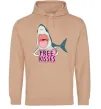 Жіноча толстовка (худі) Free kisses Пісочний фото
