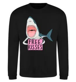 Свитшот Free kisses Черный фото