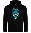 Жіноча толстовка (худі) Daddy shark Чорний фото