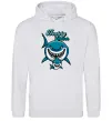 Жіноча толстовка (худі) Daddy shark Сірий меланж фото