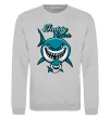 Свитшот Daddy shark Серый меланж фото