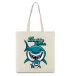 Эко-сумка Daddy shark Бежевый Эко-сумка Daddy shark Бежевый фото
