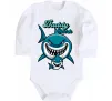 Дитячий бодік Daddy shark Білий фото