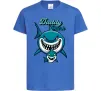 Детская футболка Daddy shark Ярко-синий фото