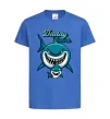 Детская футболка Daddy shark Ярко-синий фото