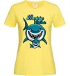 Женская футболка Daddy shark Лимонный фото