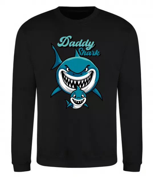 Свитшот Daddy shark Черный фото