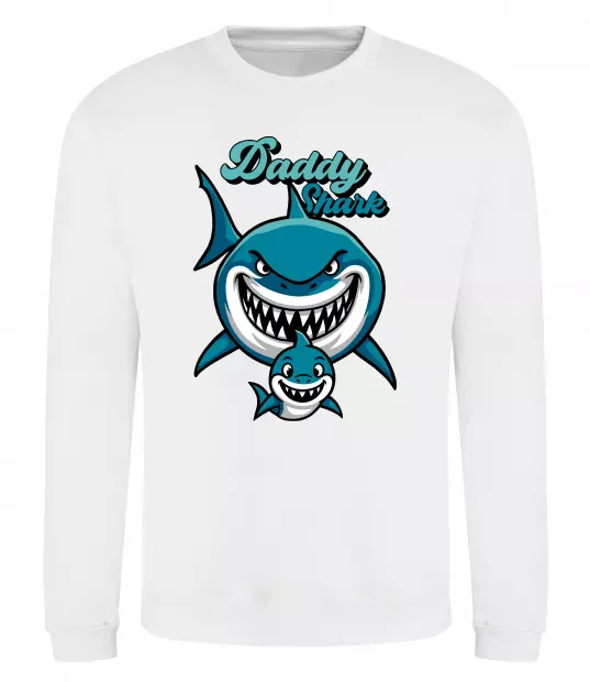 Свитшот Daddy shark Белый фото