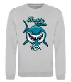 Свитшот Daddy shark Серый меланж фото