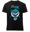Мужская премиум футболка Daddy shark Черный фото