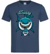 Мужская футболка Daddy shark Темно-синий фото
