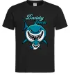 Мужская футболка Daddy shark Черный фото