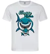 Мужская футболка Daddy shark Белый фото