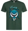 Мужская футболка Daddy shark Темно-зеленый фото