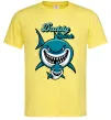 Мужская футболка Daddy shark Лимонный фото