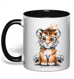 Чашка с цветной ручкой