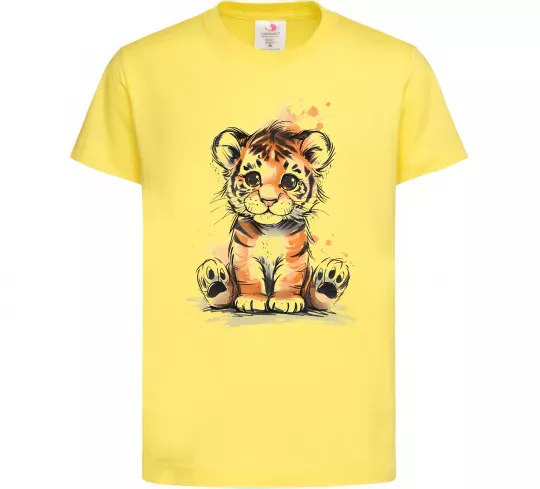 Дитяча футболка Тигреня Лимонний фото