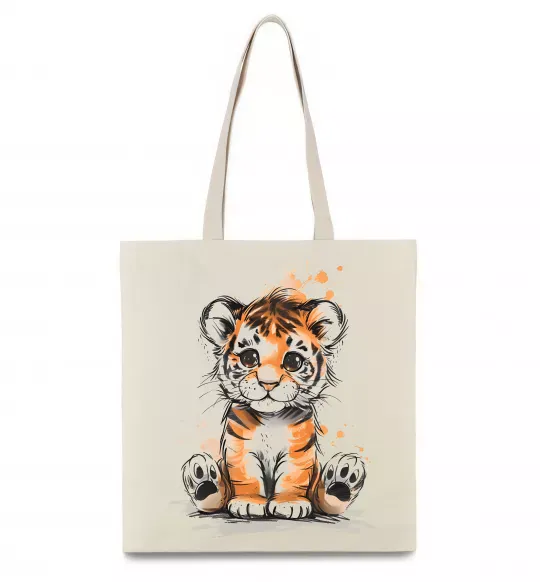 Эко-сумка Тигреня Бежевый фото