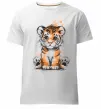 Чоловіча преміум футболка Тигреня Білий фото