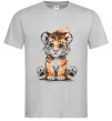 Мужская футболка Тигреня Серый фото