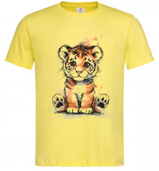 Мужская футболка Тигреня Лимонный фото
