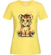 Женская футболка Тигреня Лимонный фото