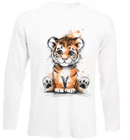 Лонгслів Тигреня Білий фото