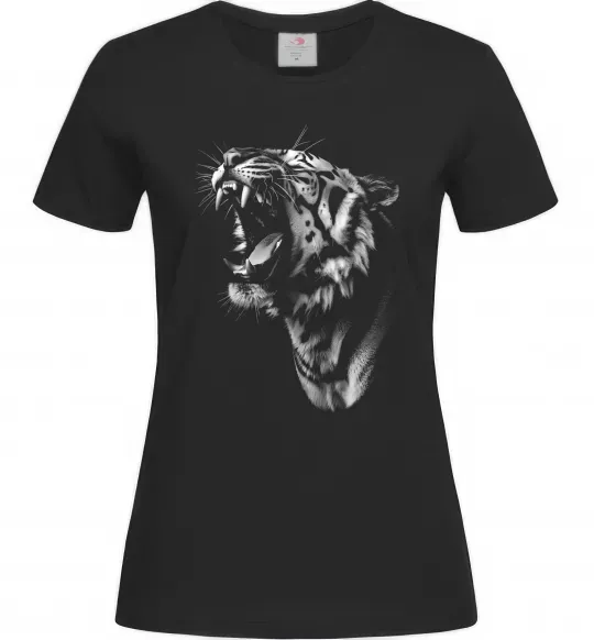 Женская футболка Тиг-рик Черный фото