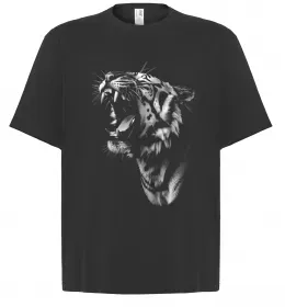 Футболка Оверсайз Тигр вогонь Белый фото