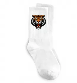 Носки Тигр емблема Белый фото