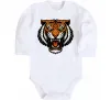 Дитячий бодік Тигр емблема Білий фото