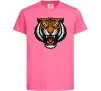 Детская футболка Тигр емблема Ярко-розовый фото