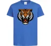 Детская футболка Тигр емблема Ярко-синий фото