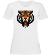 Женская футболка Тигр емблема Белый фото