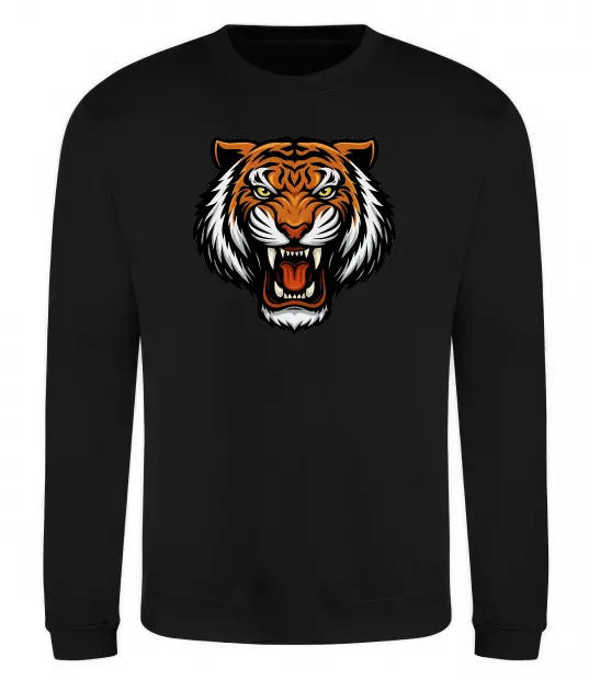 Світшот Тигр емблема Чорний фото