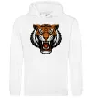 Женская толстовка (худи) Тигр емблема Белый фото