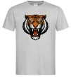 Чоловіча футболка Тигр емблема Сірий фото