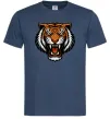 Чоловіча футболка Тигр емблема Темно-синій фото