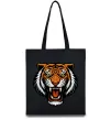 Эко-сумка Тигр емблема Черный фото