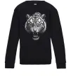 Детский Свитшот Тигр морда Черный фото