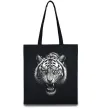 Эко-сумка Тигр морда Черный фото