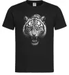 Мужская футболка Тигр морда Черный фото