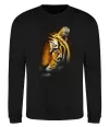 Свитшот Тигр в тіні Черный фото