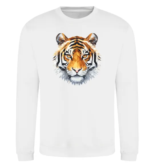 Свитшот Tiger art Белый фото