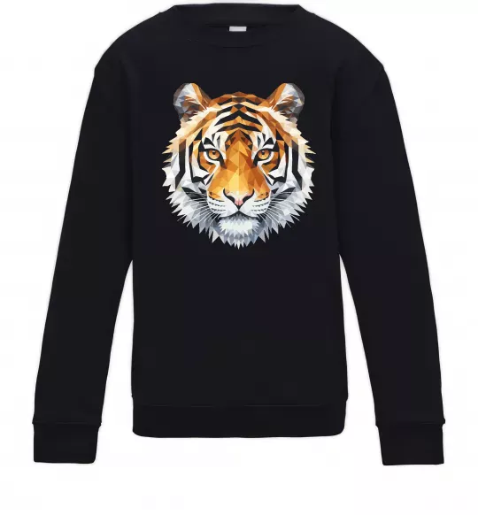 Дитячий світшот Tiger art Чорний фото