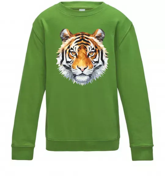 Дитячий світшот Tiger art Лаймовий фото