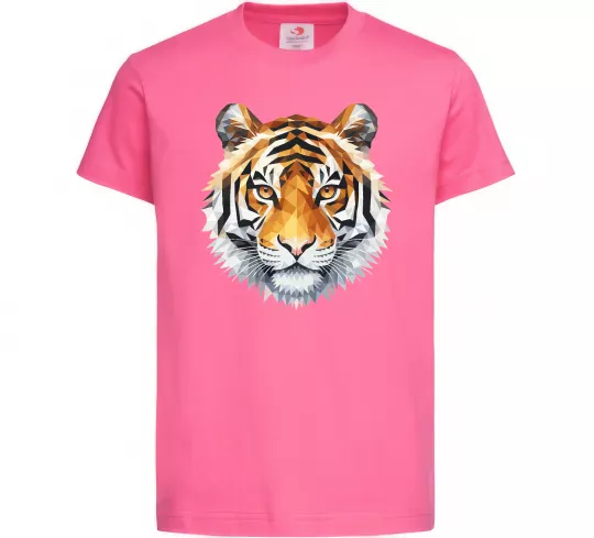 Детская футболка Tiger art Ярко-розовый фото